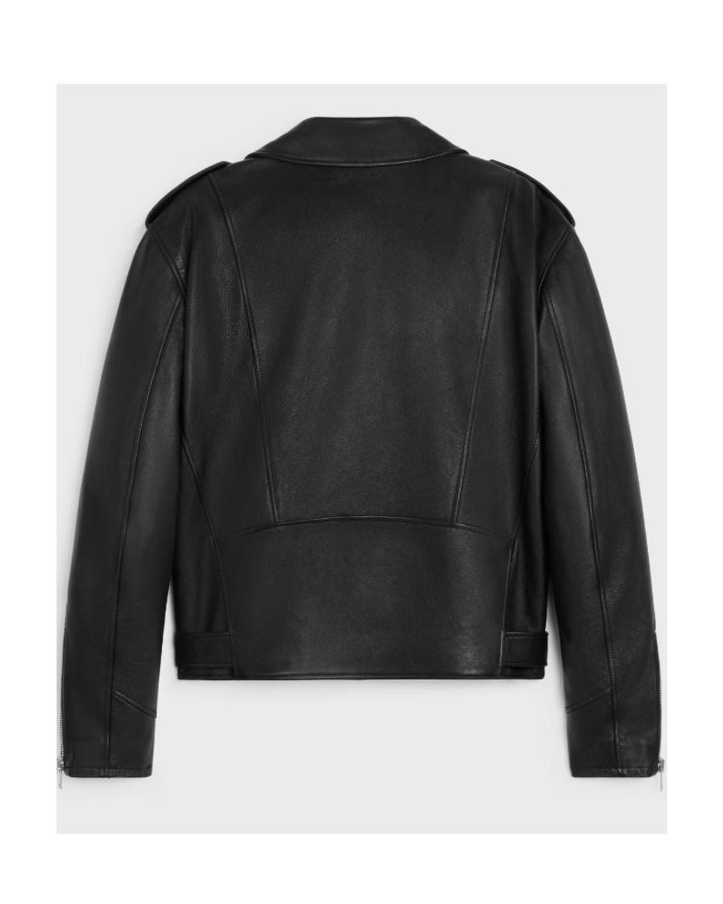 Céline Black Loose Biker Jacket