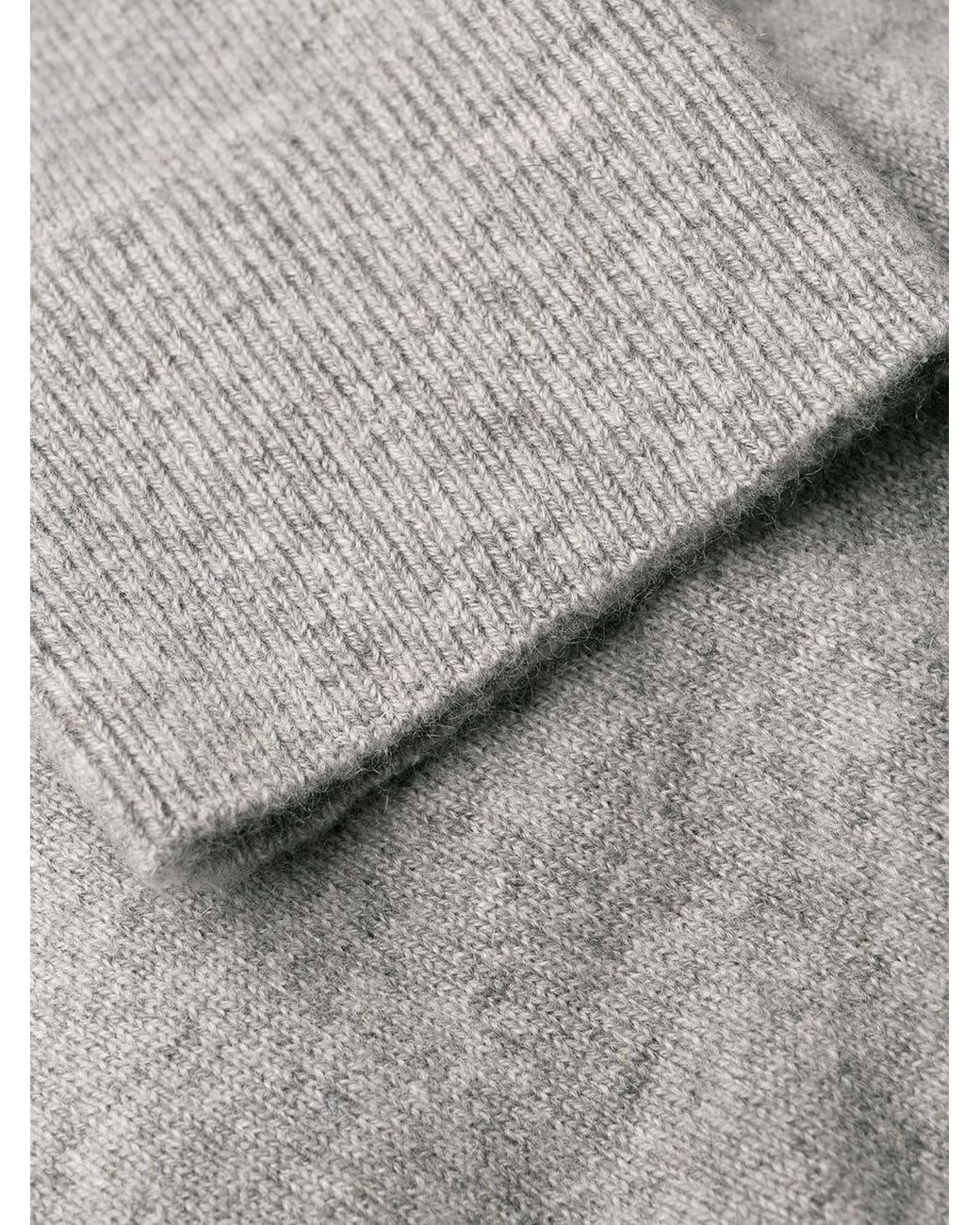 Vince Gray Weekend V-Neck Knitted Sweater