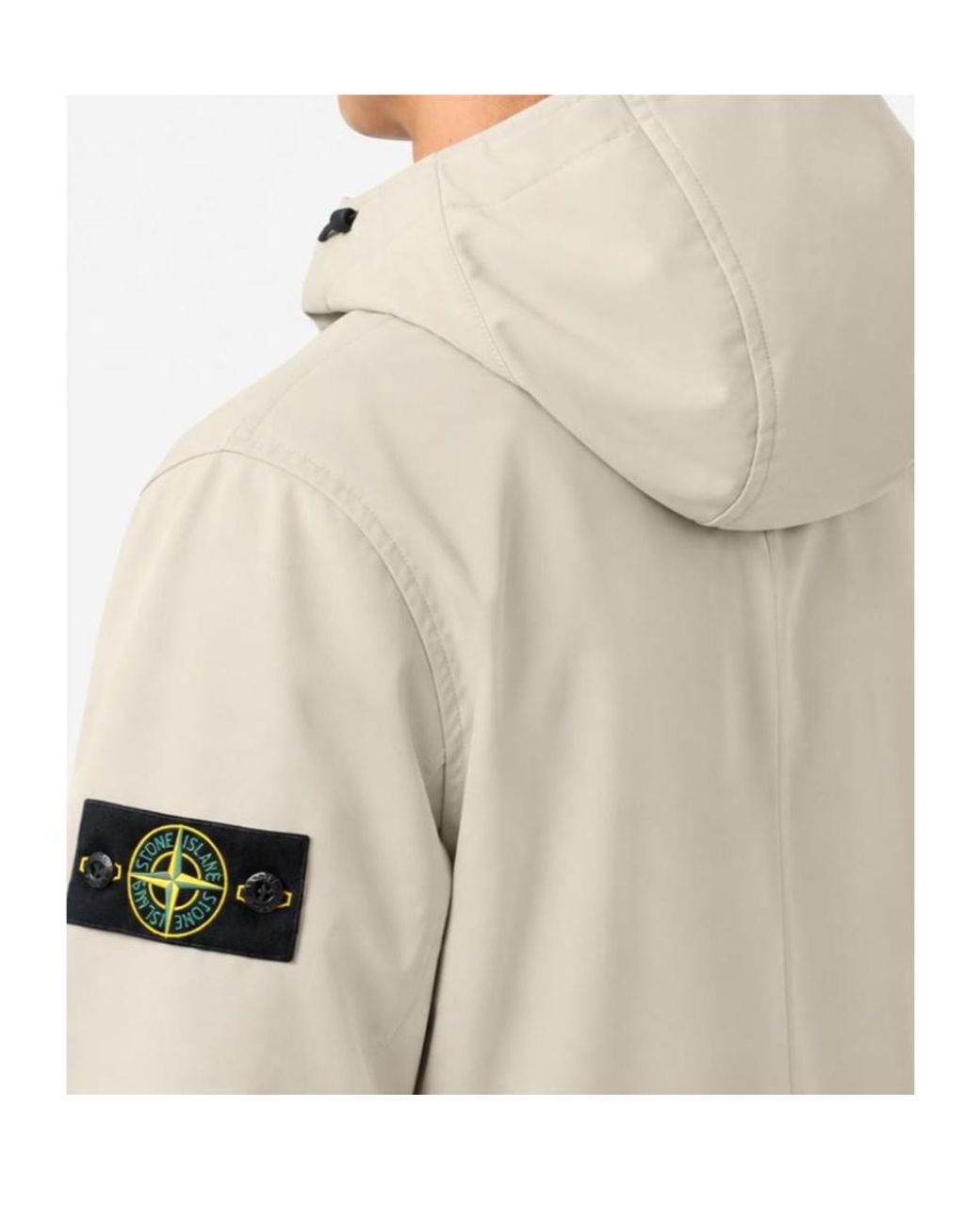 Stone Island Natural Long-Sleeve Zip-Up Jacket for men