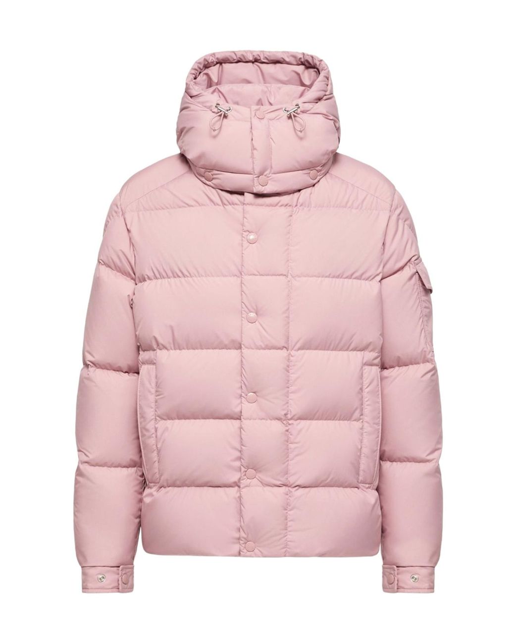 Moncler Pink Maya 70 Hooded Short Puffer Jacket