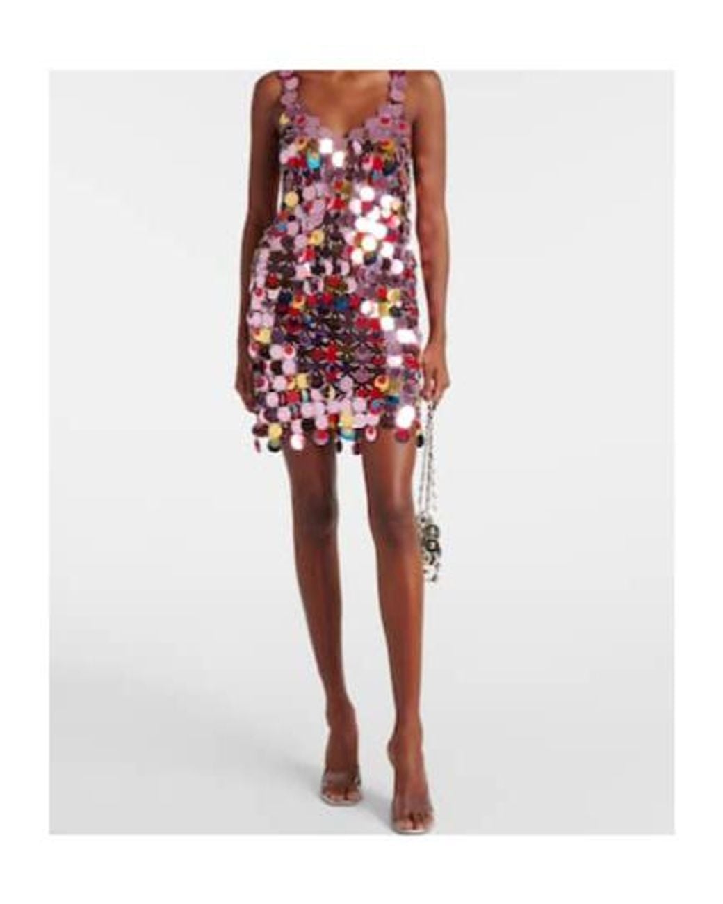 Rabanne Red Sequined Top