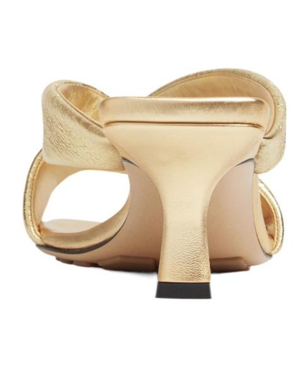 Bottega Veneta Metallic Riva Mules
