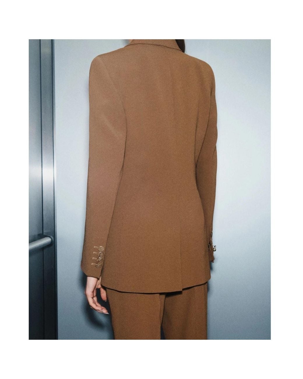 Marella Brown Single-Breasted Blazer