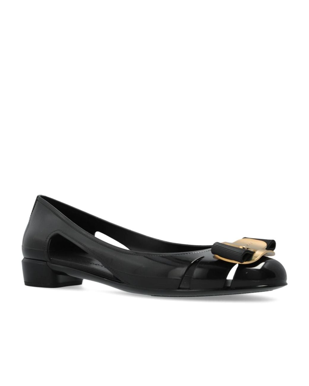 Ferragamo Black Vara Heeled Pumps