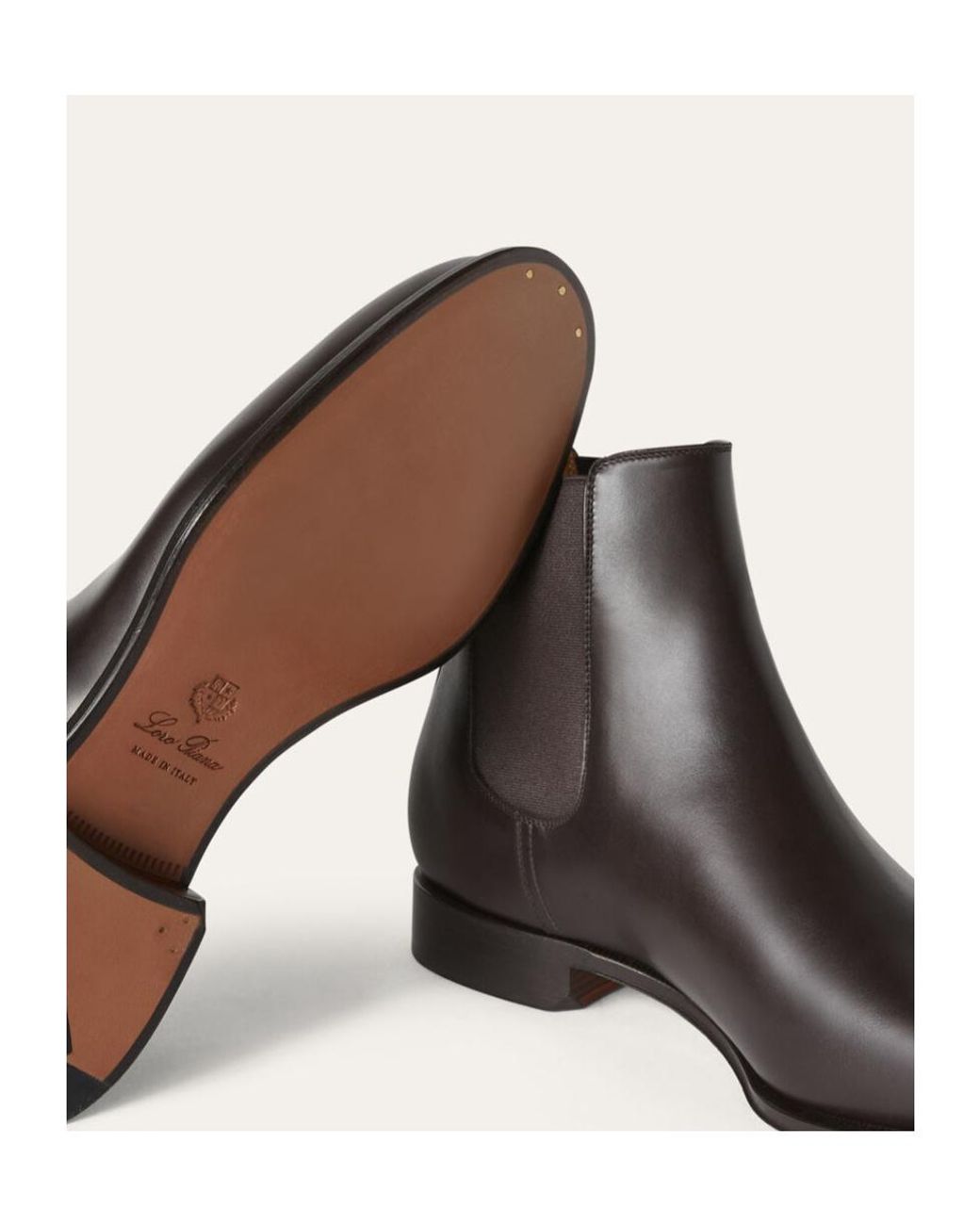 Loro Piana Brown Rory Walk Chelsea Boots for men