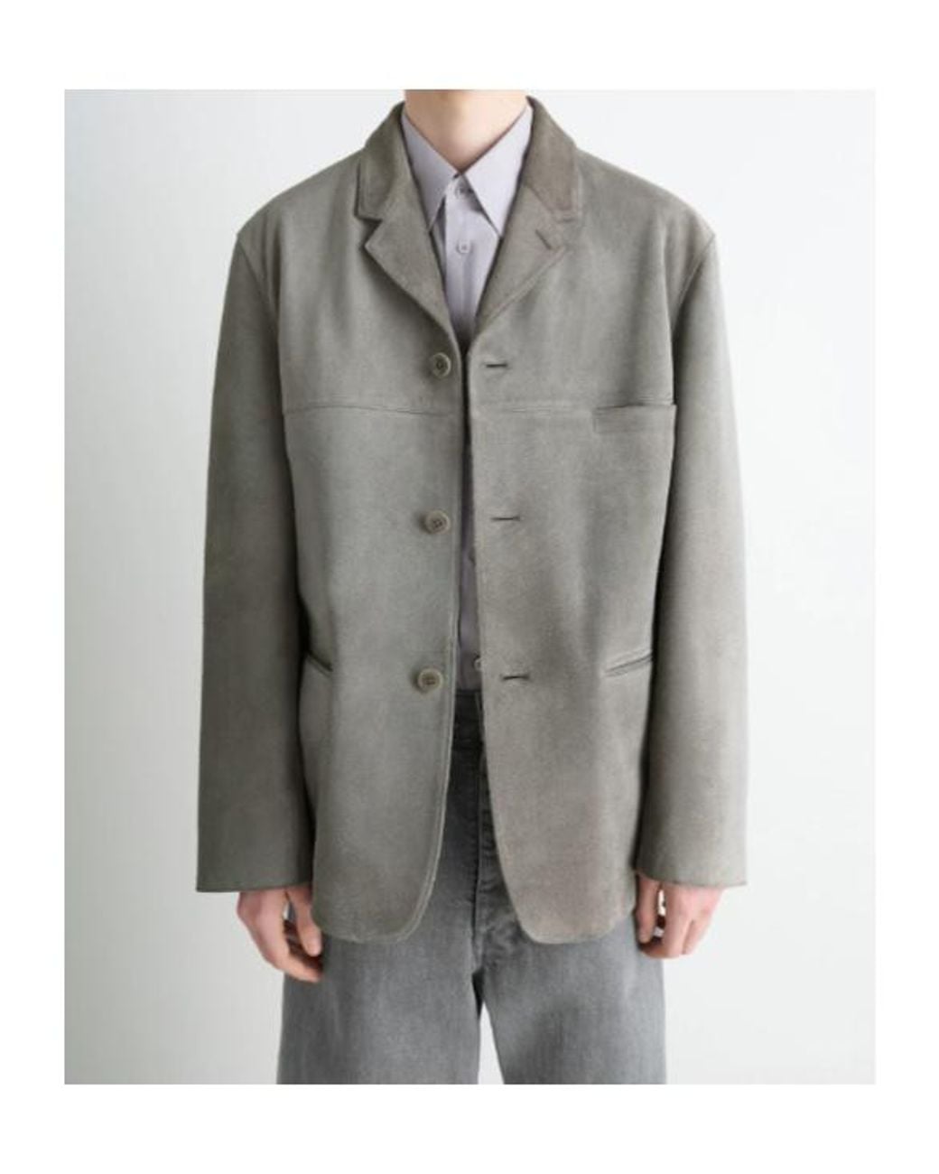Lemaire Gray Single-Breasted Jacket for men