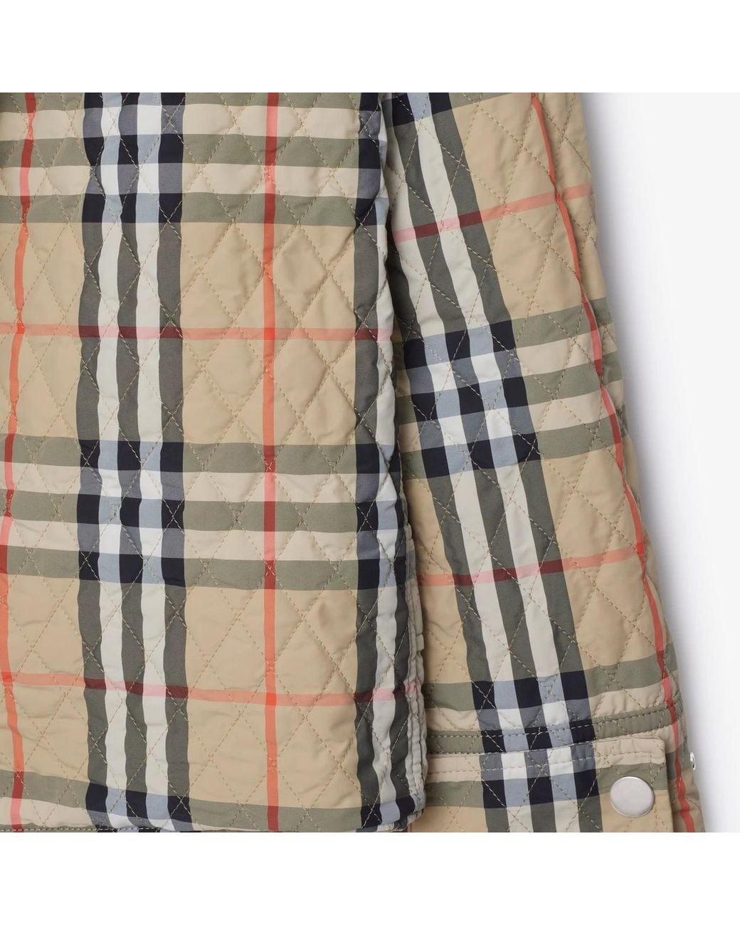 Burberry Natural Checked Quilted Reversible Jacket