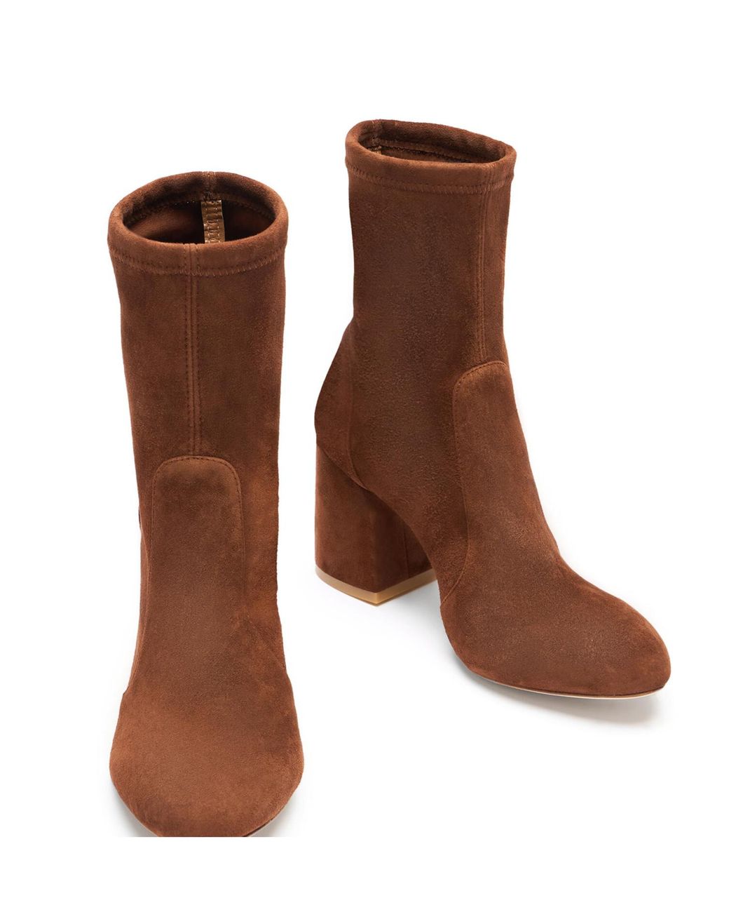 Stuart Weitzman Brown Ankle-Length Suede Boots