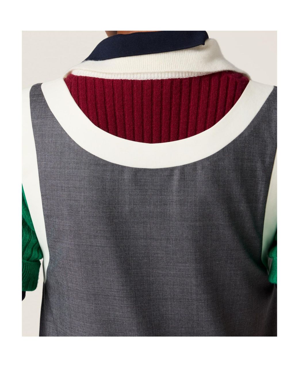 Miu Miu Gray Grisaille Dress