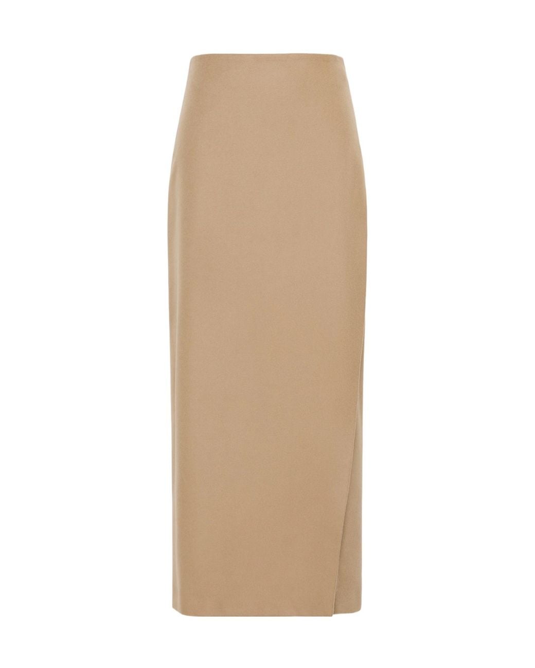 Max Mara Natural Wool Wrap Skirt