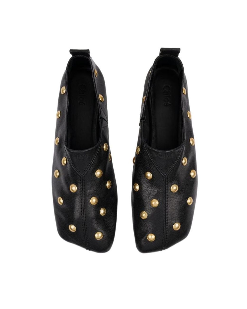 Chloé Black Chloé Rita Studded Flats