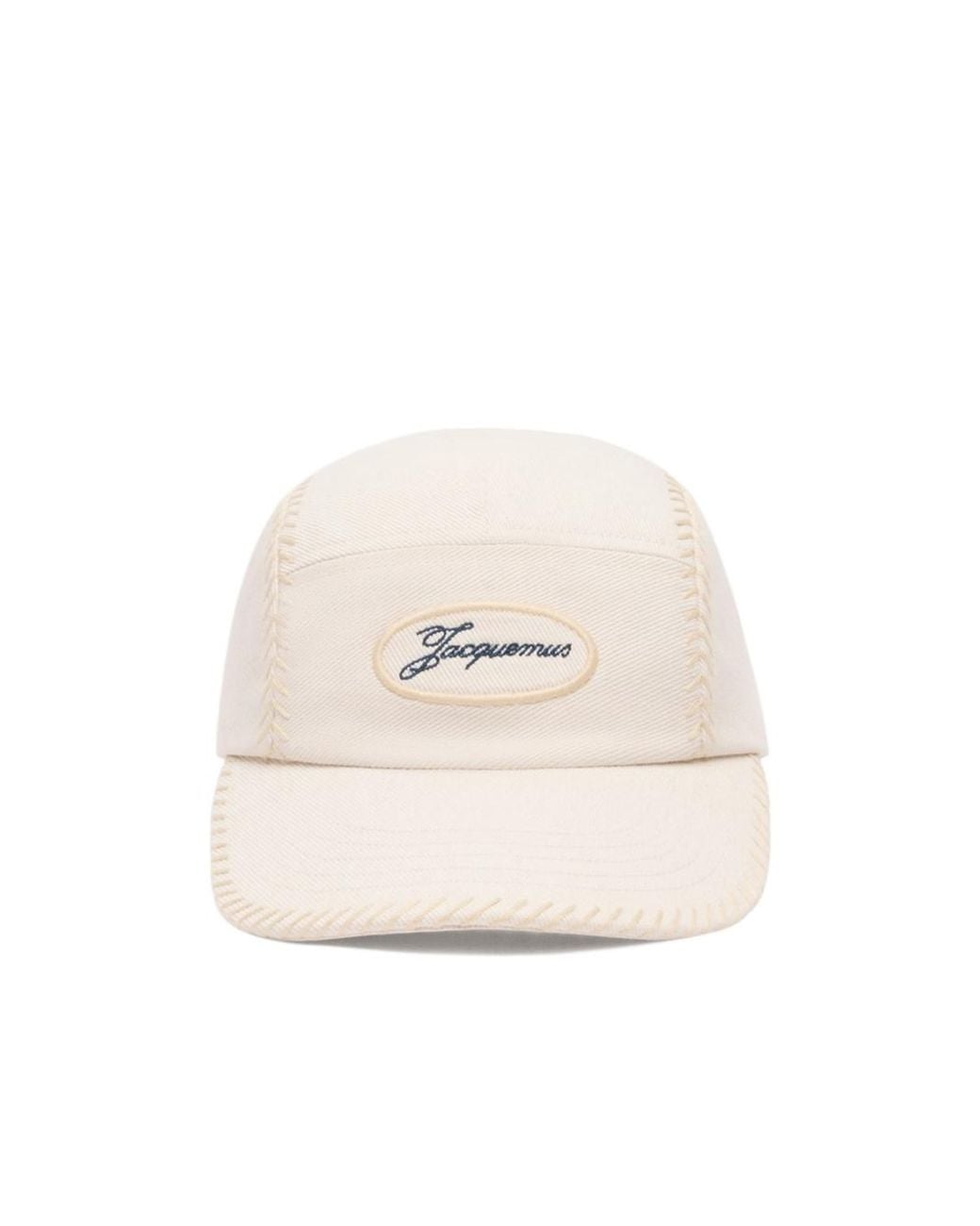 Jacquemus White The Casco Logo-Patch Baseball Cap for men