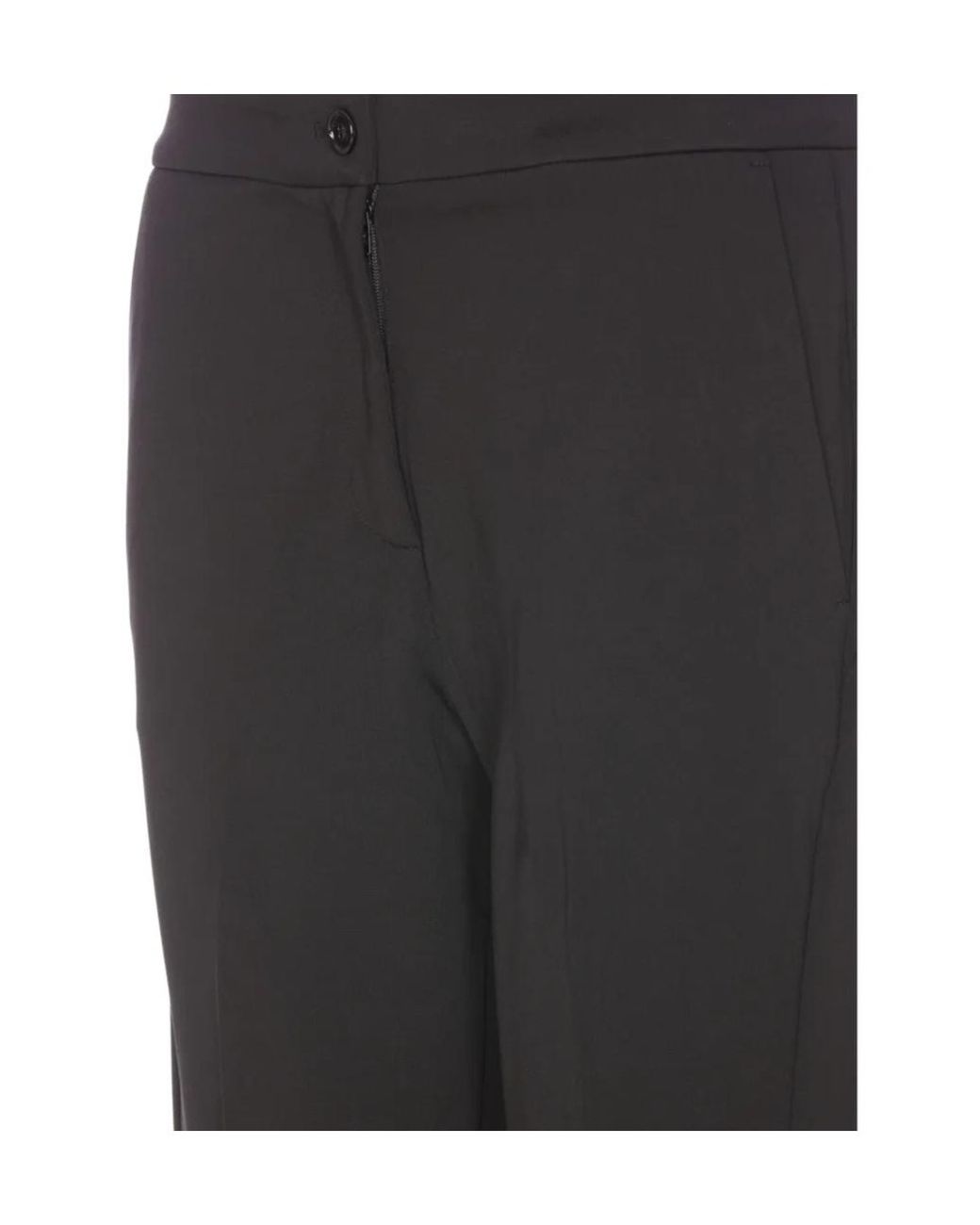 Pinko Black Straight-Leg Slim-Fit Trousers