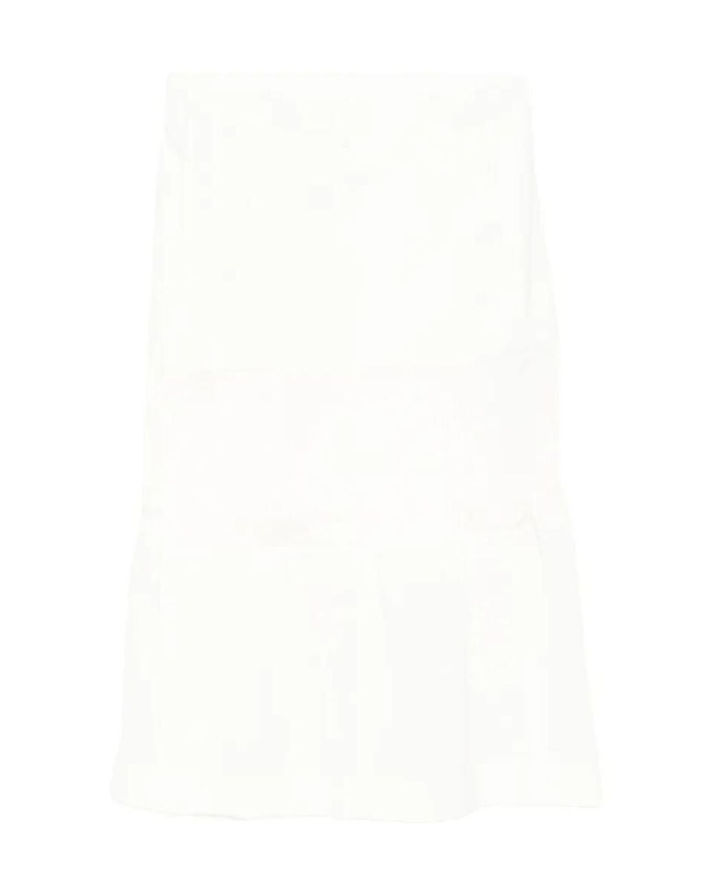 Sacai White Panelled Skirt