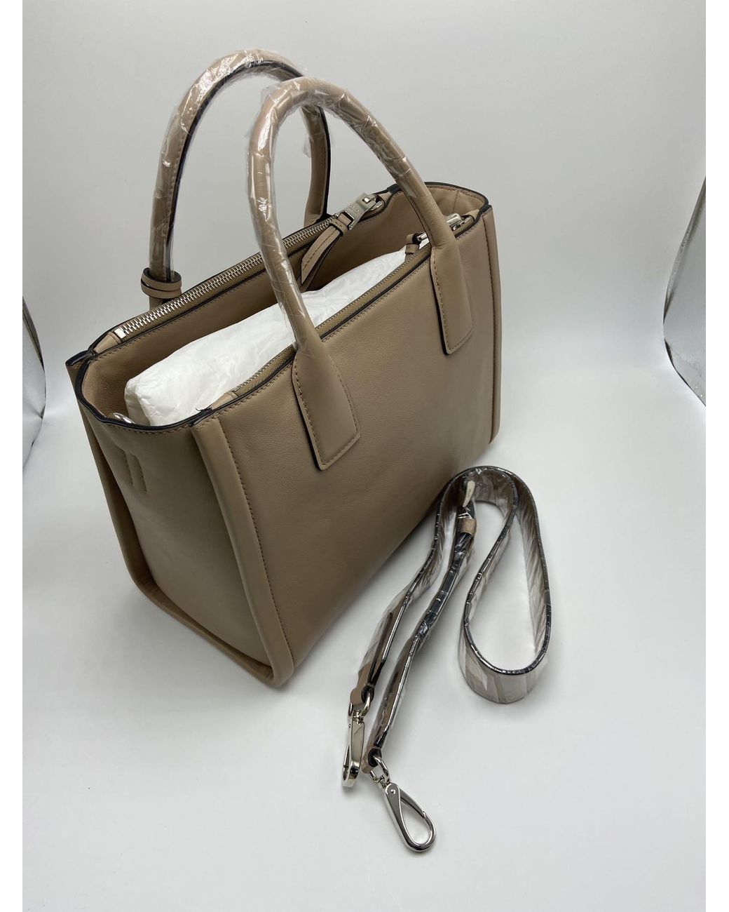 Prada Multicolor Double Handle Shoulder Bag