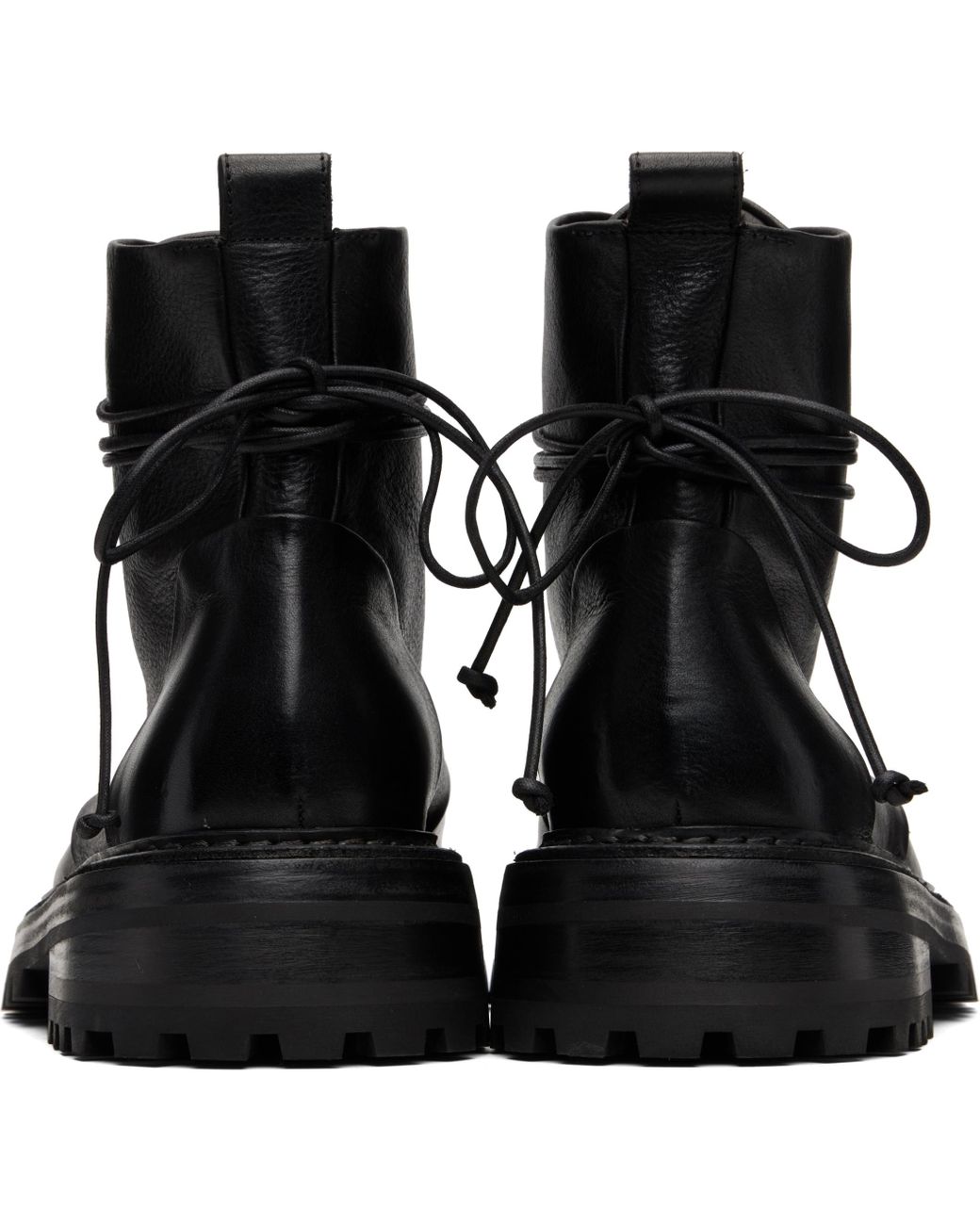 Marsèll Black Combat Ankle Boots for men