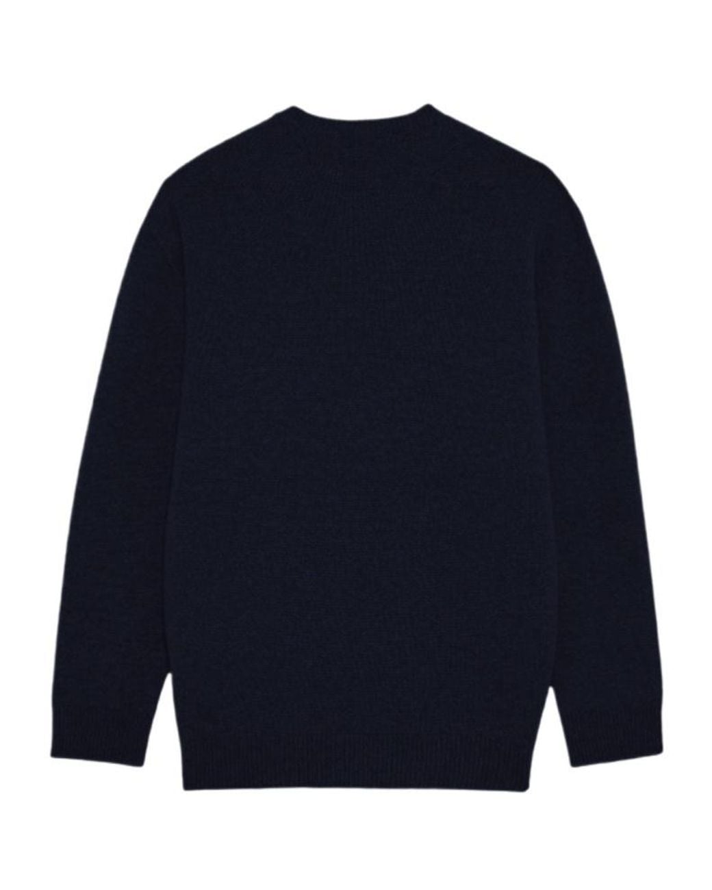 Jil Sander Blue Crew-Neck Long-Sleeve Sweater for men