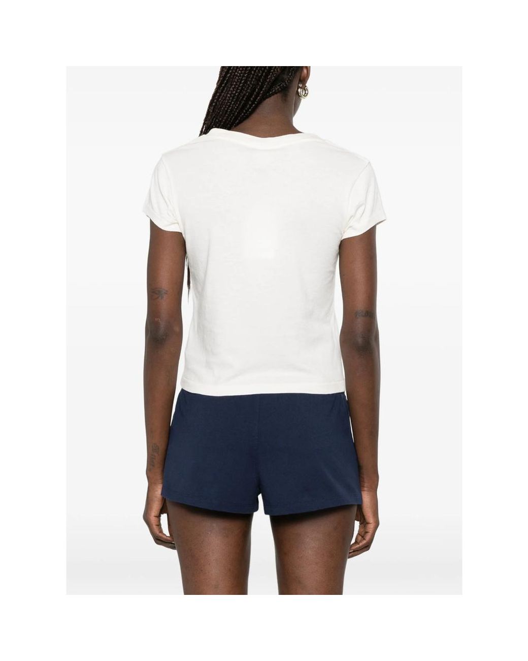 Sporty & Rich White Short-Sleeved T-Shirt