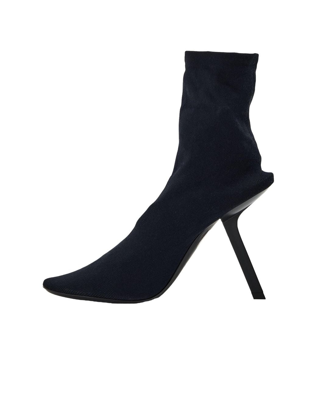 Balenciaga Blue Simple High-Heeled Ankle Boots