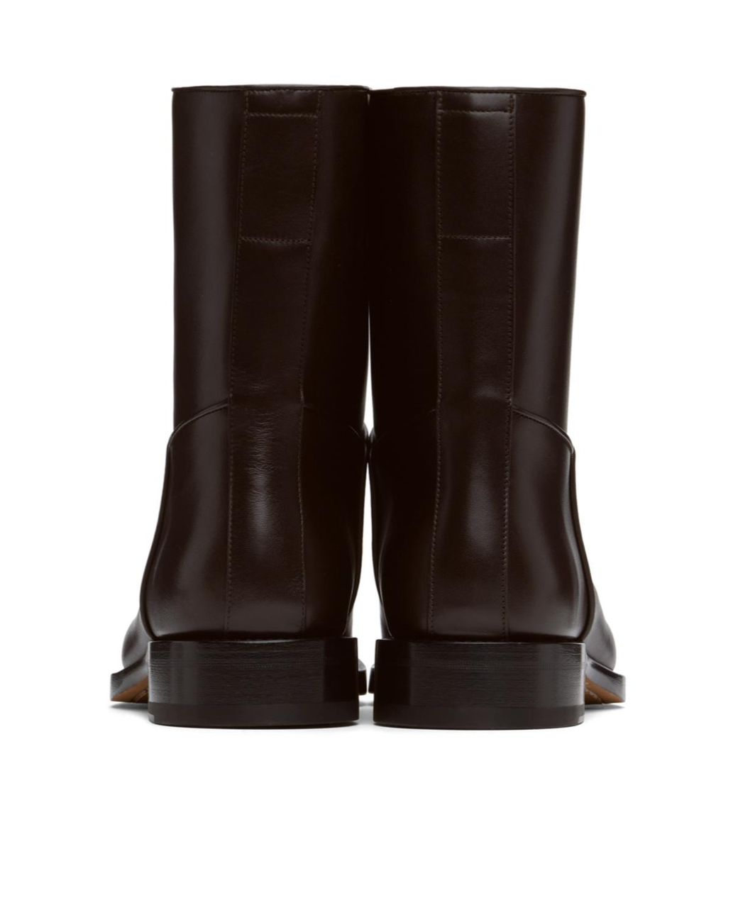 The Row Brown Round-Head Short Boots