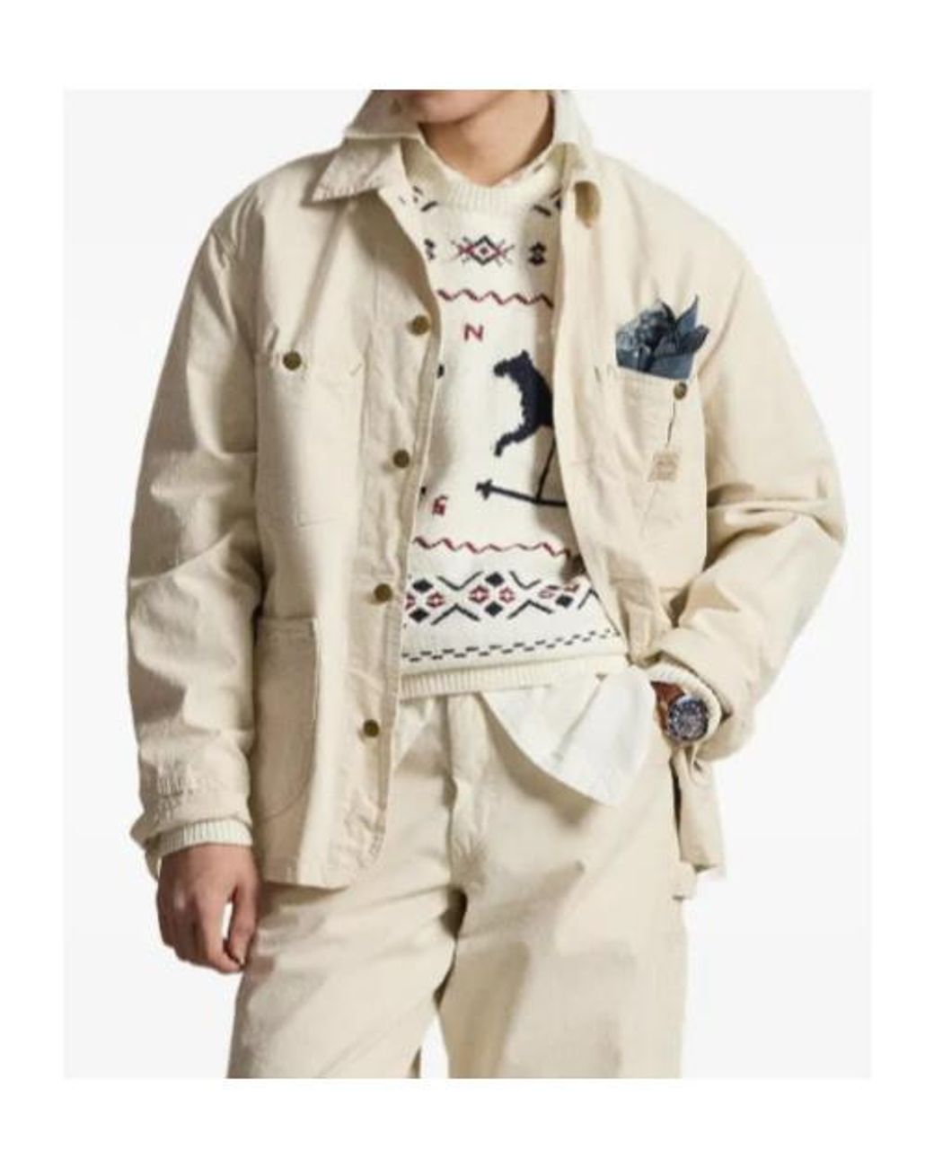 Polo Ralph Lauren Natural Waldron Workwear Jacket for men