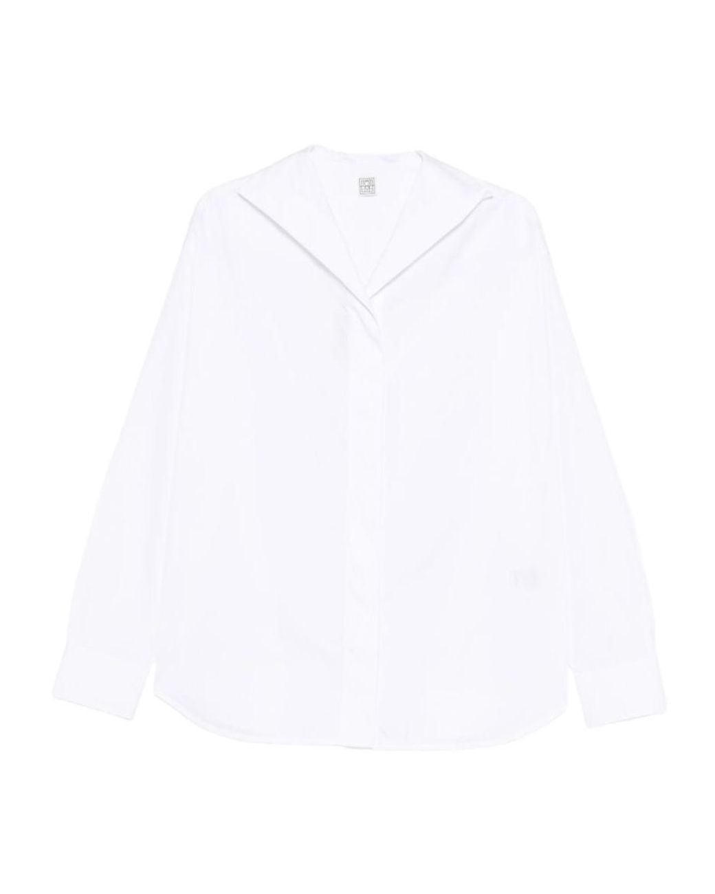 Totême White Long-Sleeved Shirt