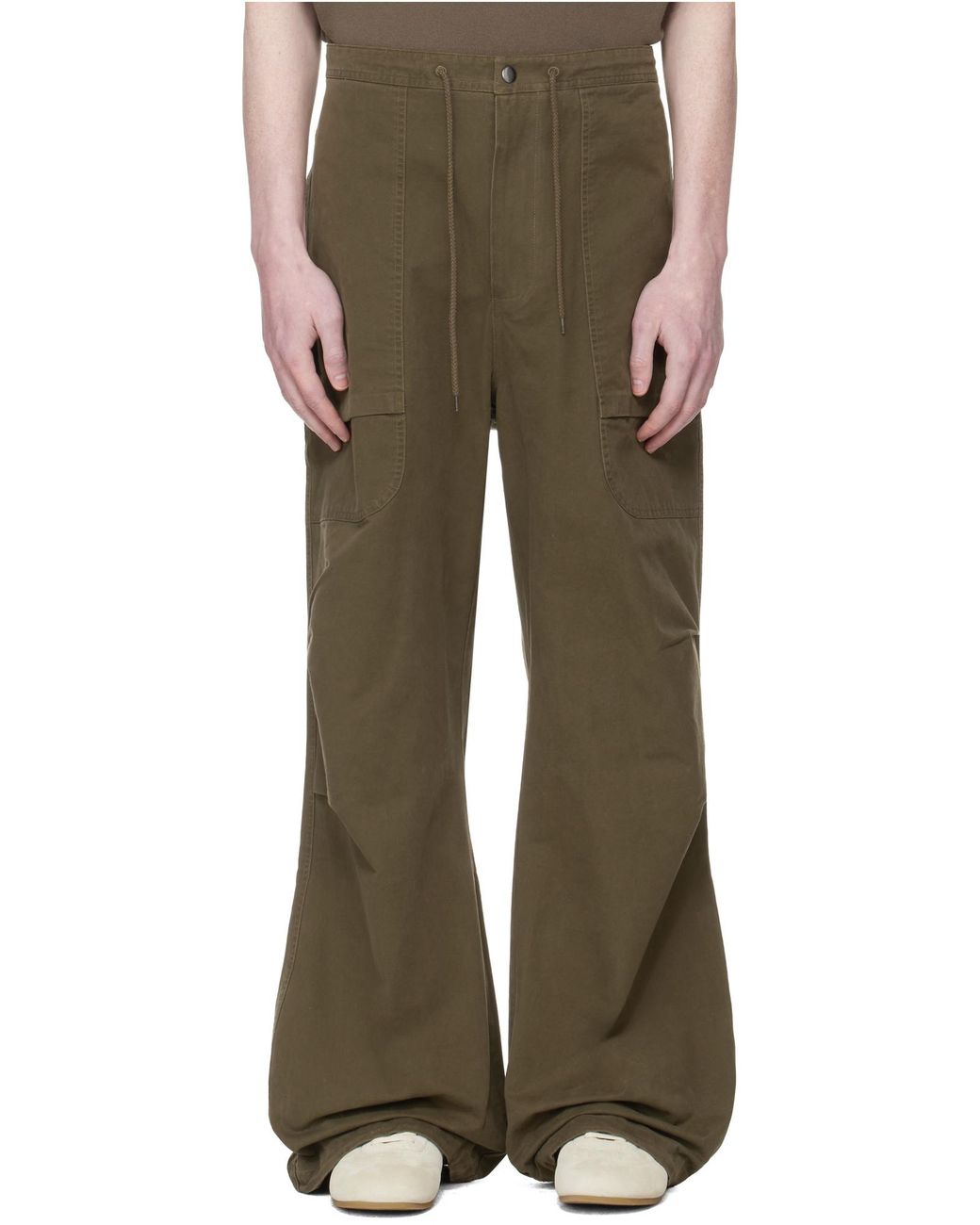 Entire studios Green Barren Straight Leg Cargo Pants for men