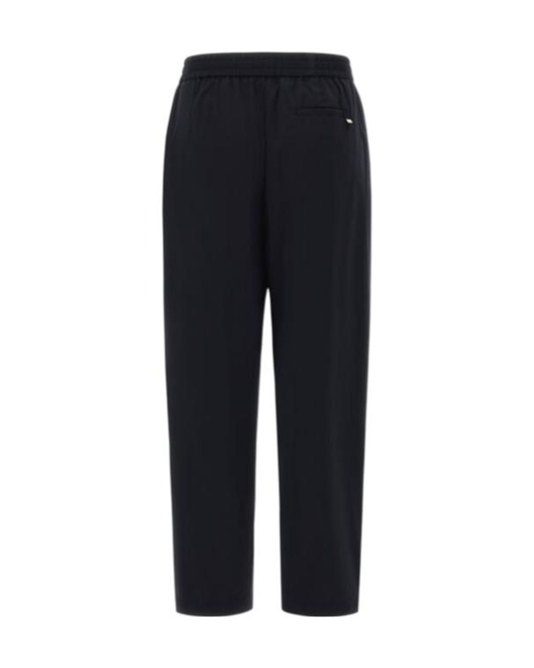 Herno Blue Lightweight Drawstring Cropped Trousers