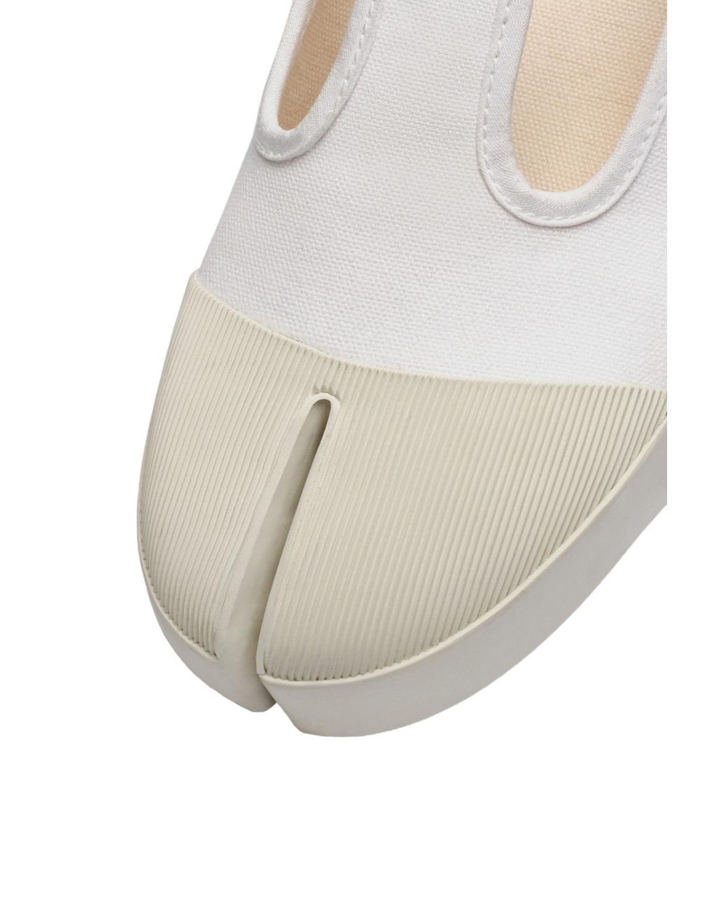 Maison Margiela White On The Deck Tabi Slip-On Sneakers for men