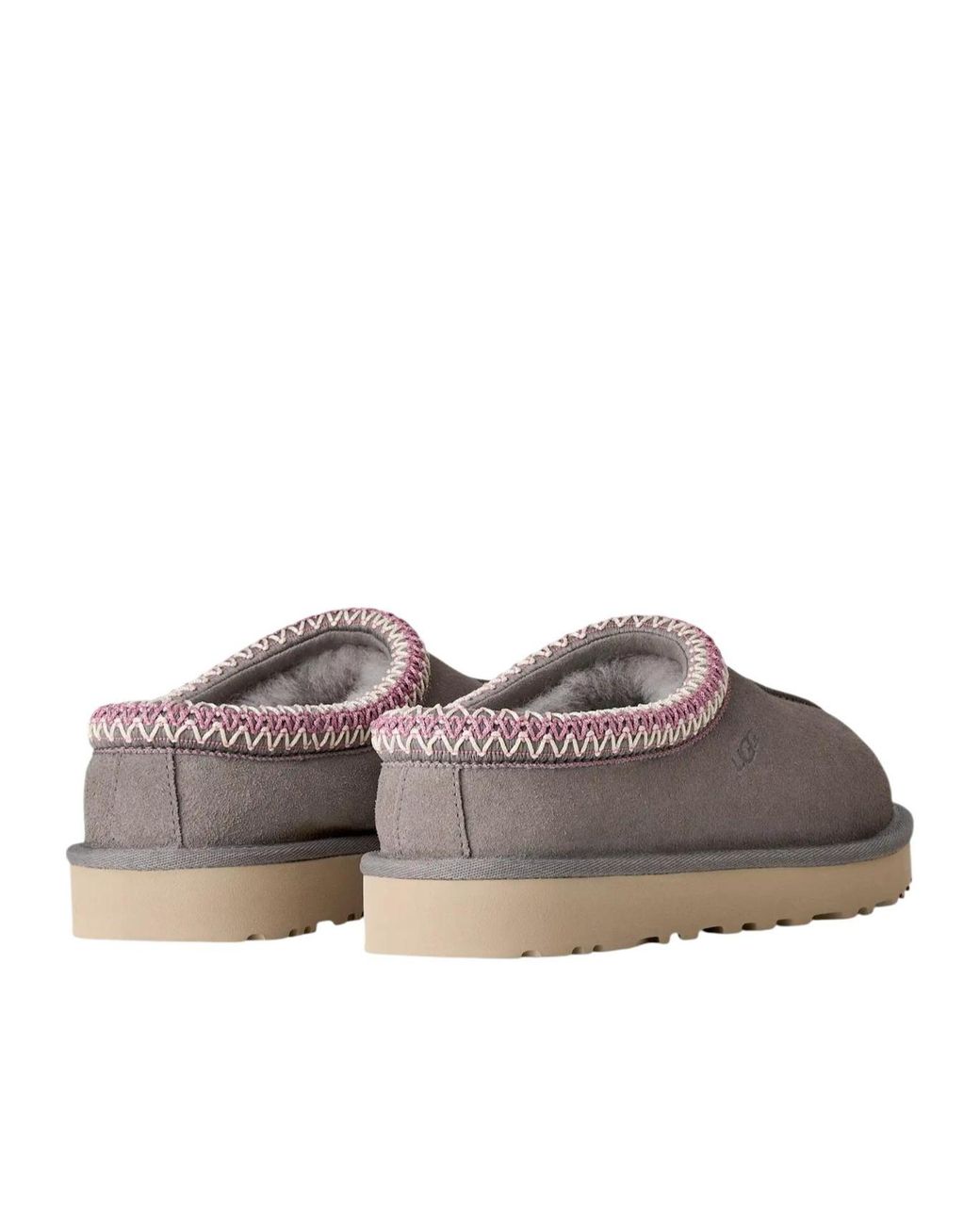 Ugg Gray Tasman Ii Logo Debossed Slippers