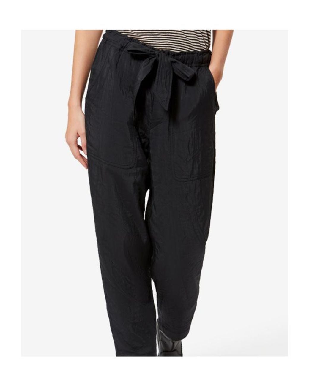Isabel Marant Black Isabel Marant Étoile Bilina Belted Pants