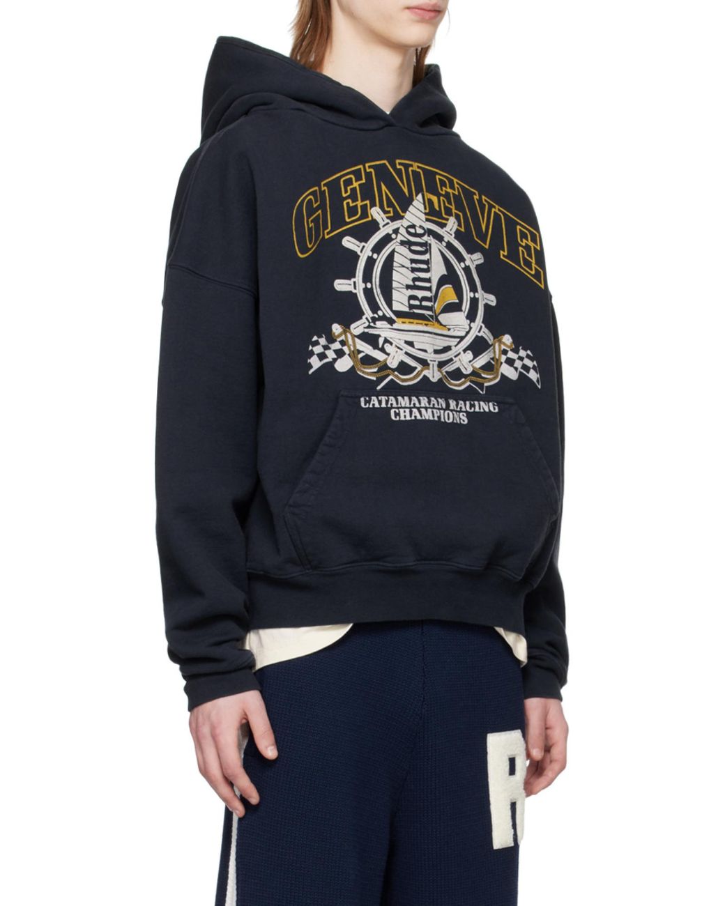 パーカー・フーディ Rhude Nautical-Print Cotton Hoodie 23047816_53344628_600.jpg
