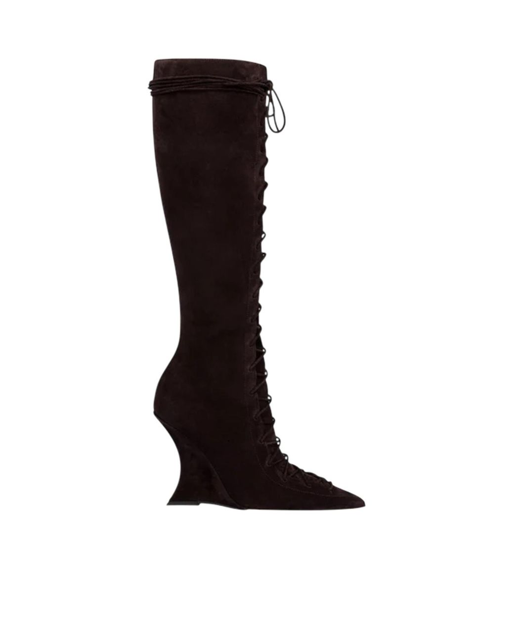 Paris Texas Black Nina Lace-Up Boots