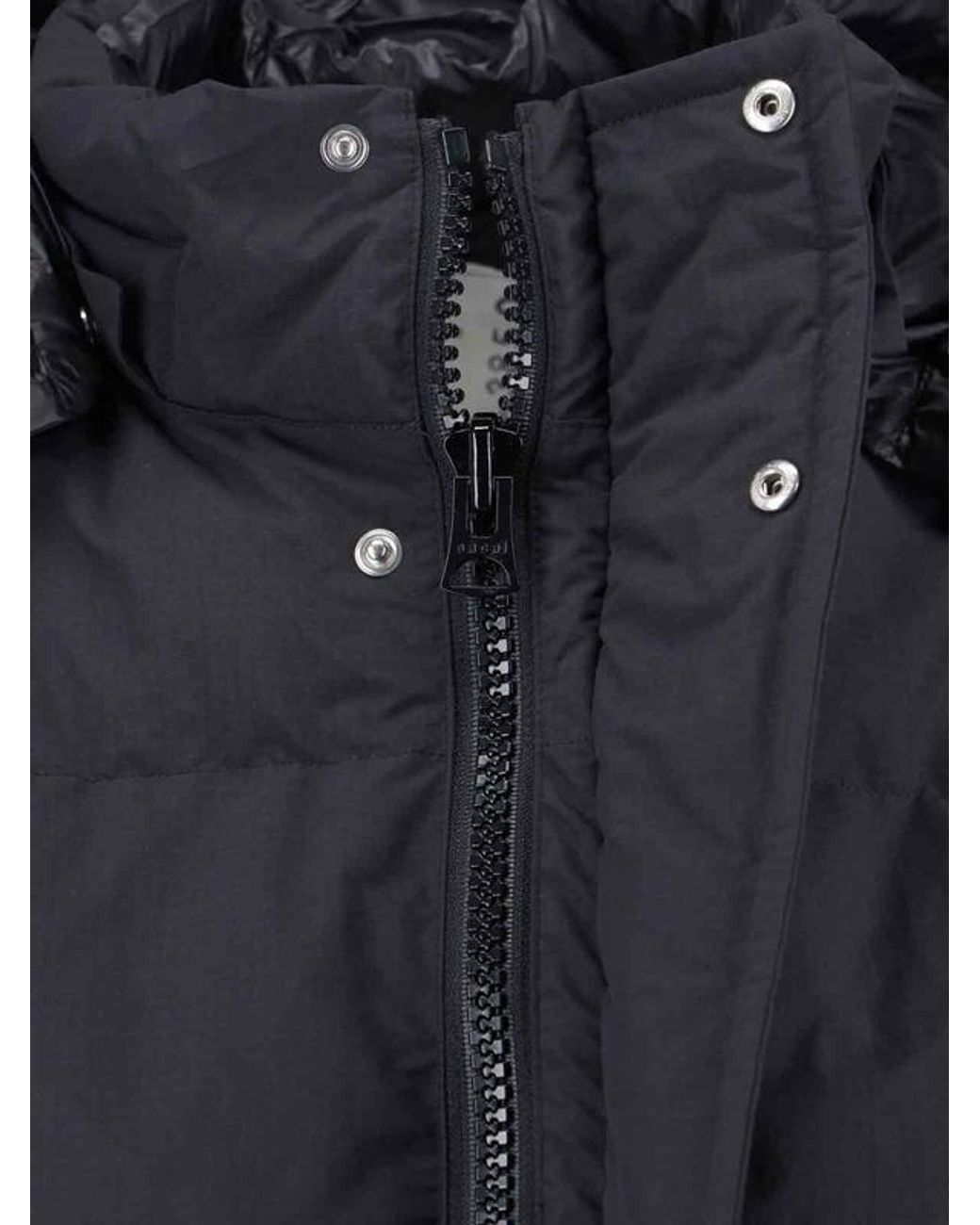 Sacai Black Long-Sleeved Down Jacket for men