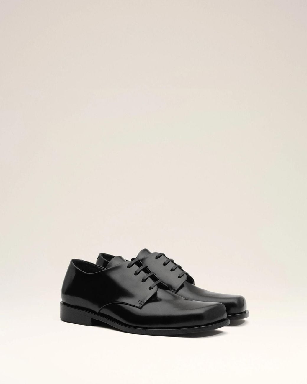 AMI Black Ami Derby Shoes for men