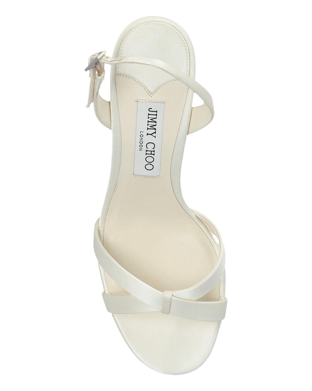 Jimmy Choo White 'Elsy' Heeled Sandals