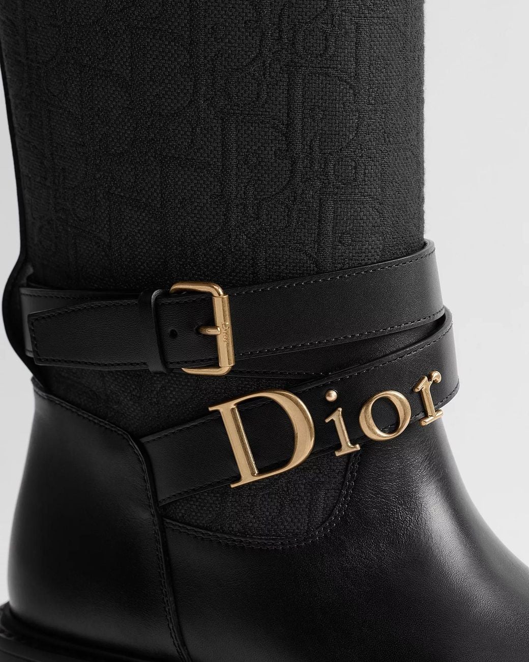 Dior Black Bolt Boot