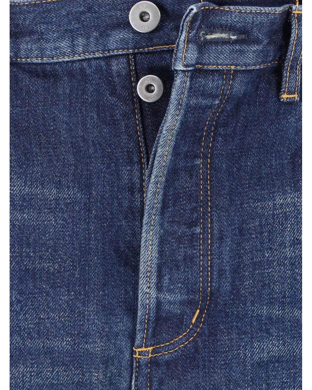 Dior Blue Homme Straight-Leg Jeans for men
