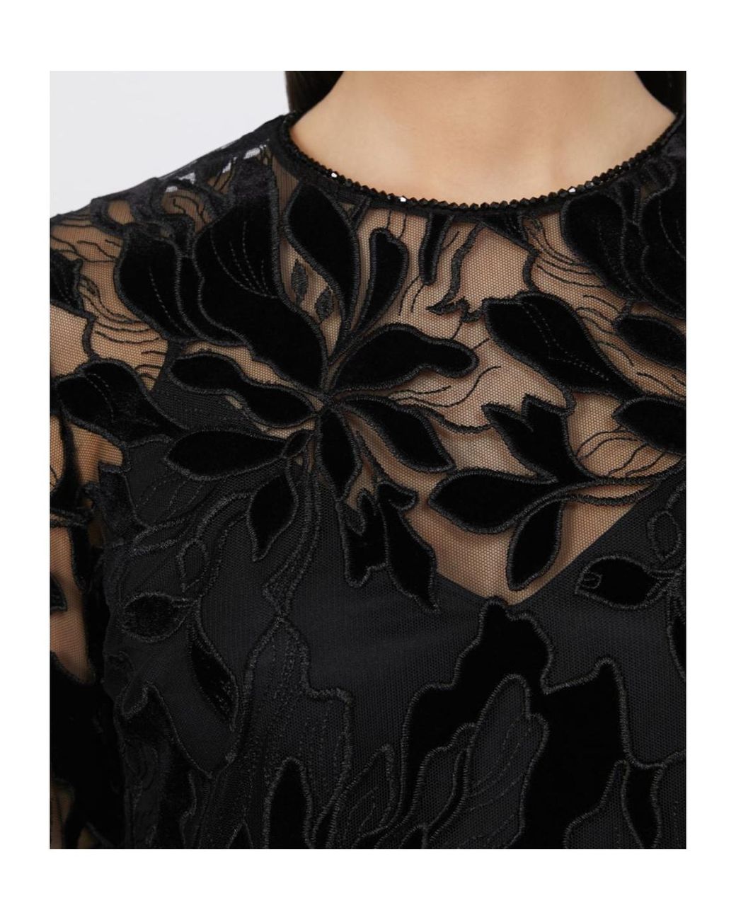 Max Mara Black Studio Long-Sleeved Top