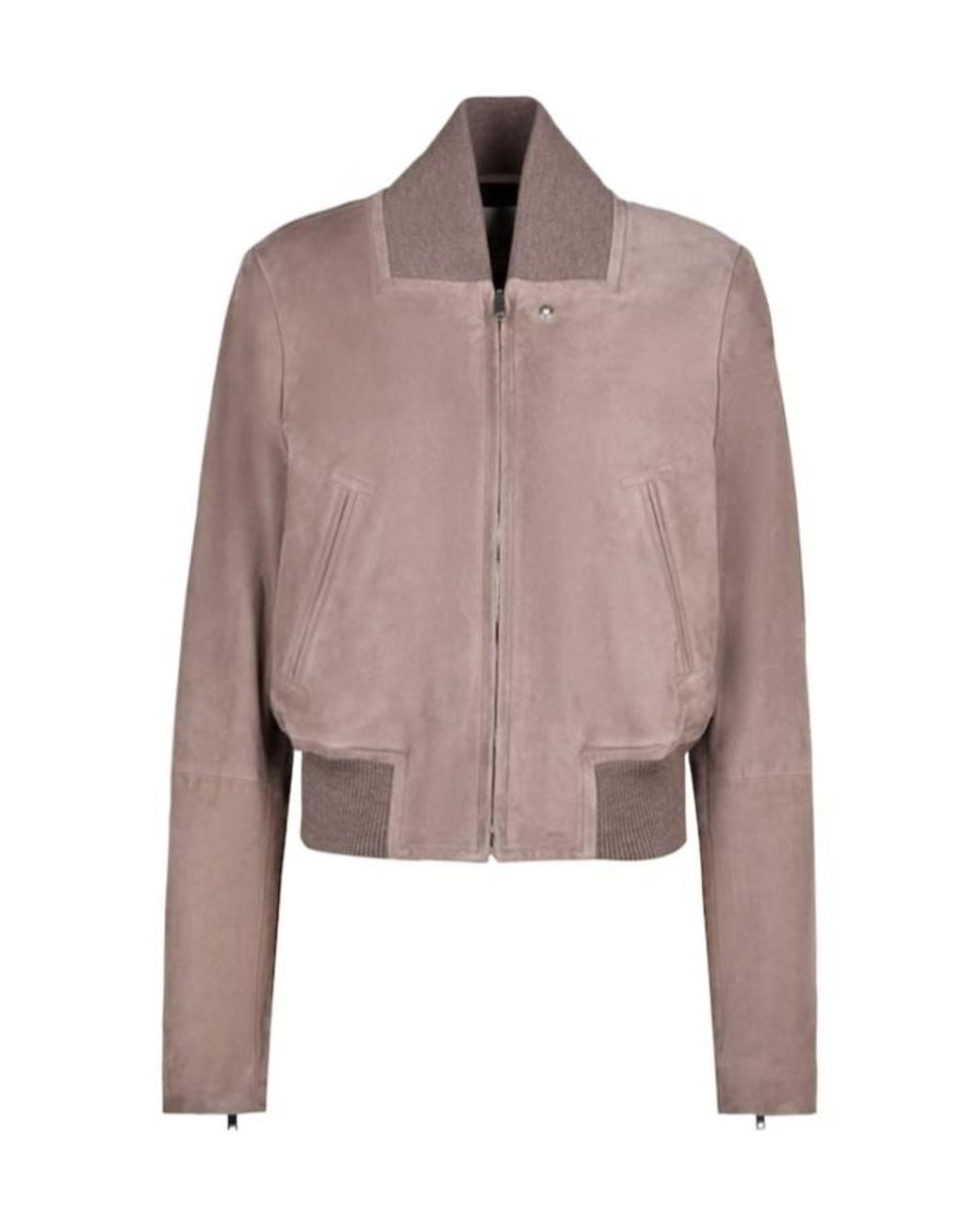 Tod's Brown Pashmy Suede Leather Bomber Jacket