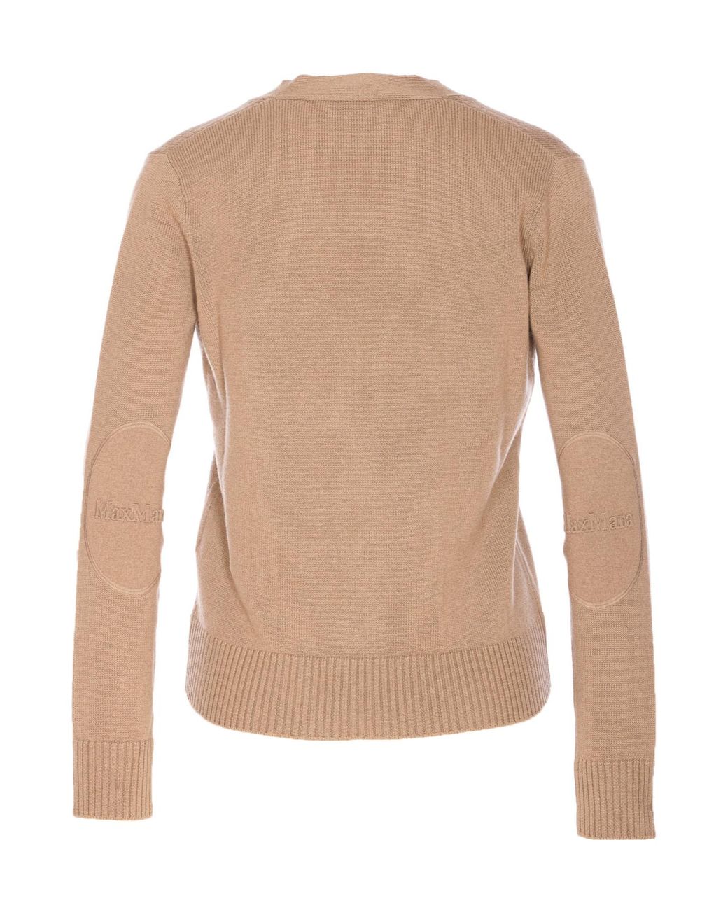 Max Mara Natural Apollo V-Neck Button-Up Cardigan