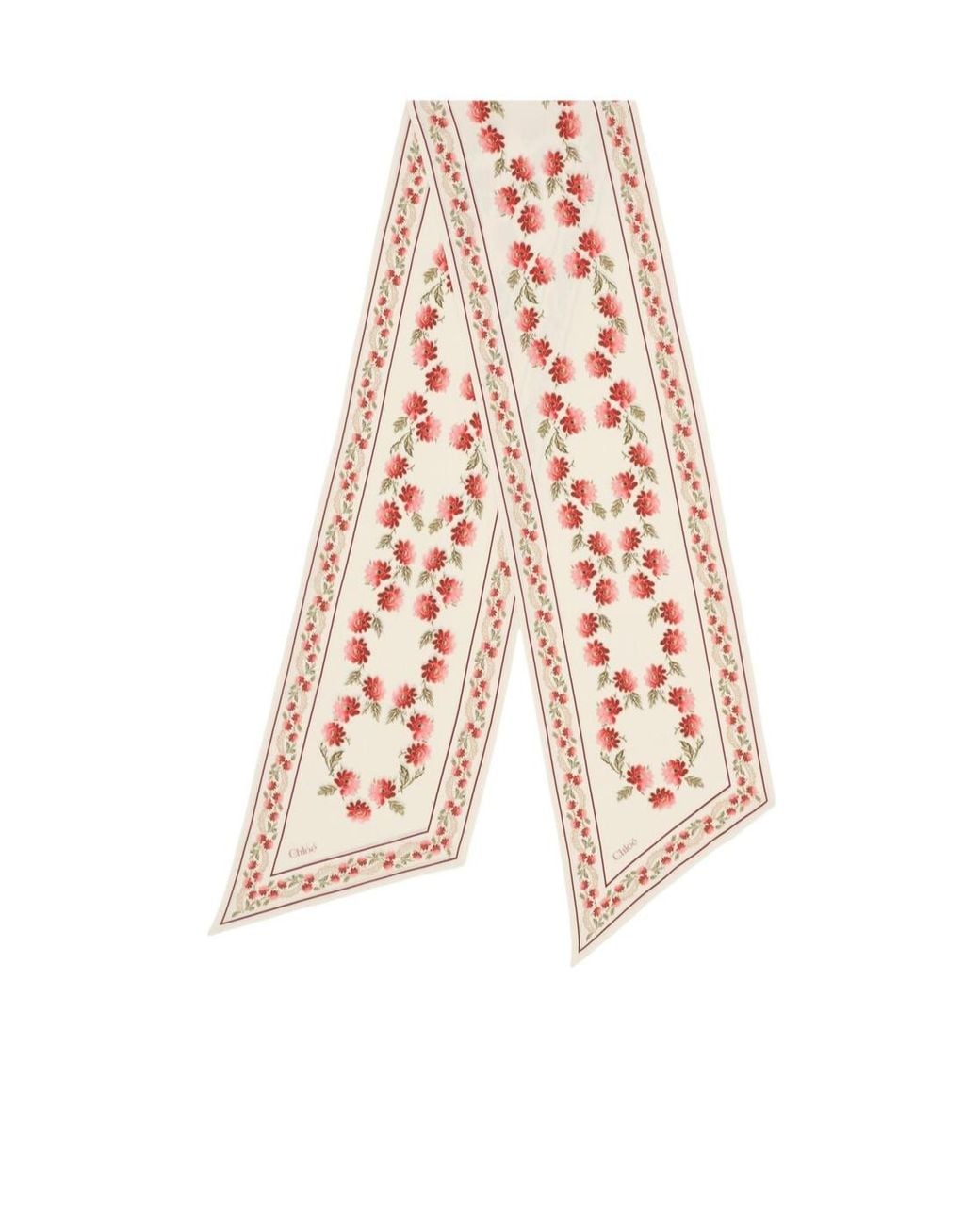 Chloé White Chloé Folk Bandeau Scarf