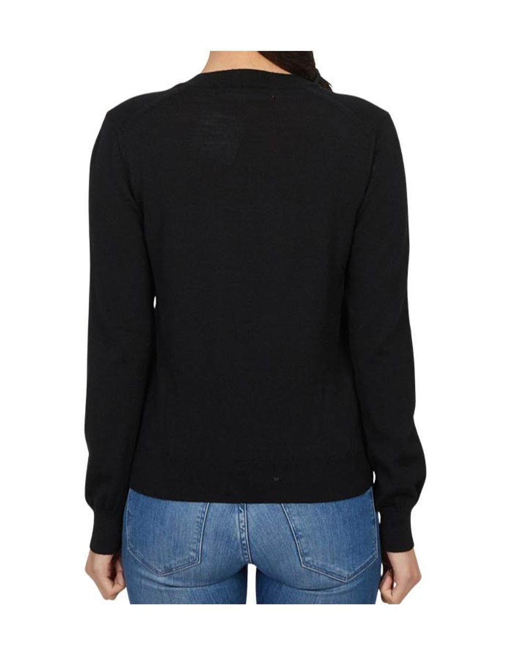 Comme des Garçons Black Long-Sleeved Sweater