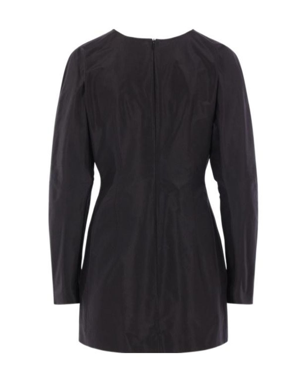 The Row Black Elione Crewneck Long-Sleeved Top