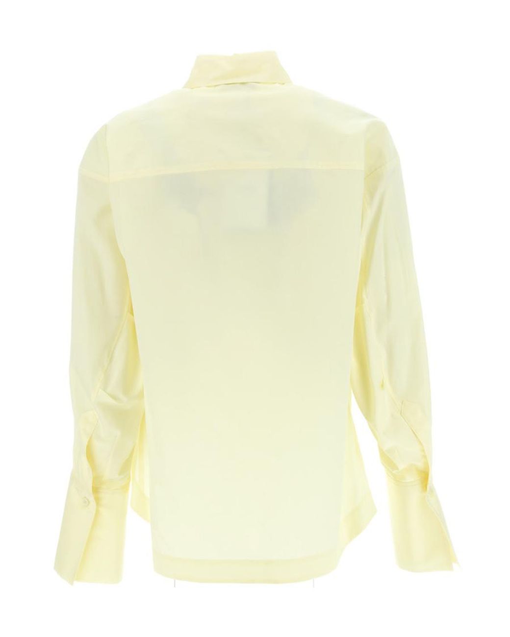 The Attico Yellow The Eliza Logo Embroidered Shirt