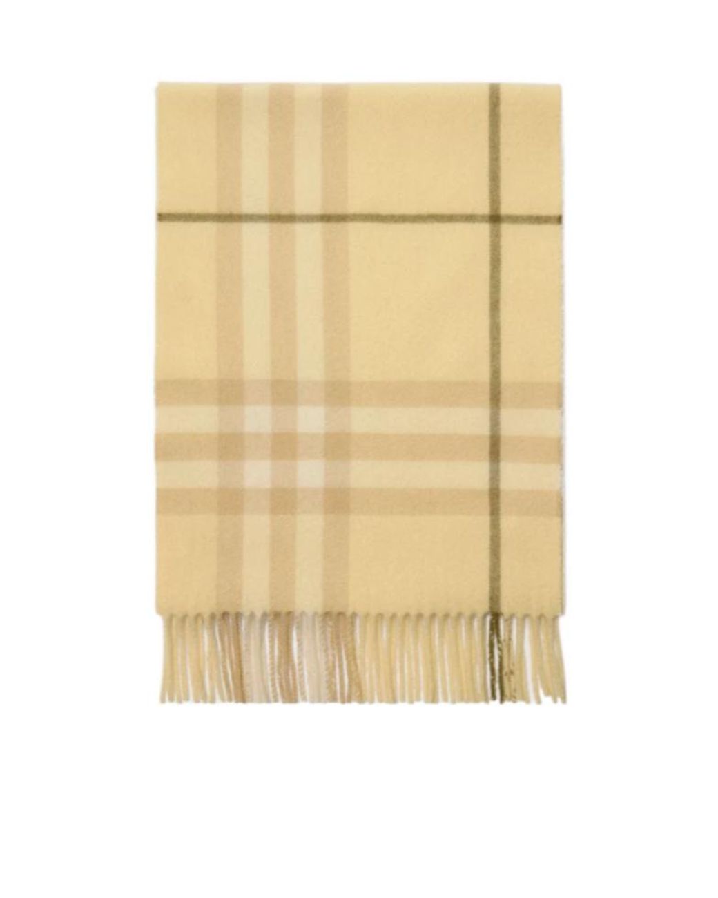 Burberry Metallic Check Fringed Scarf for men