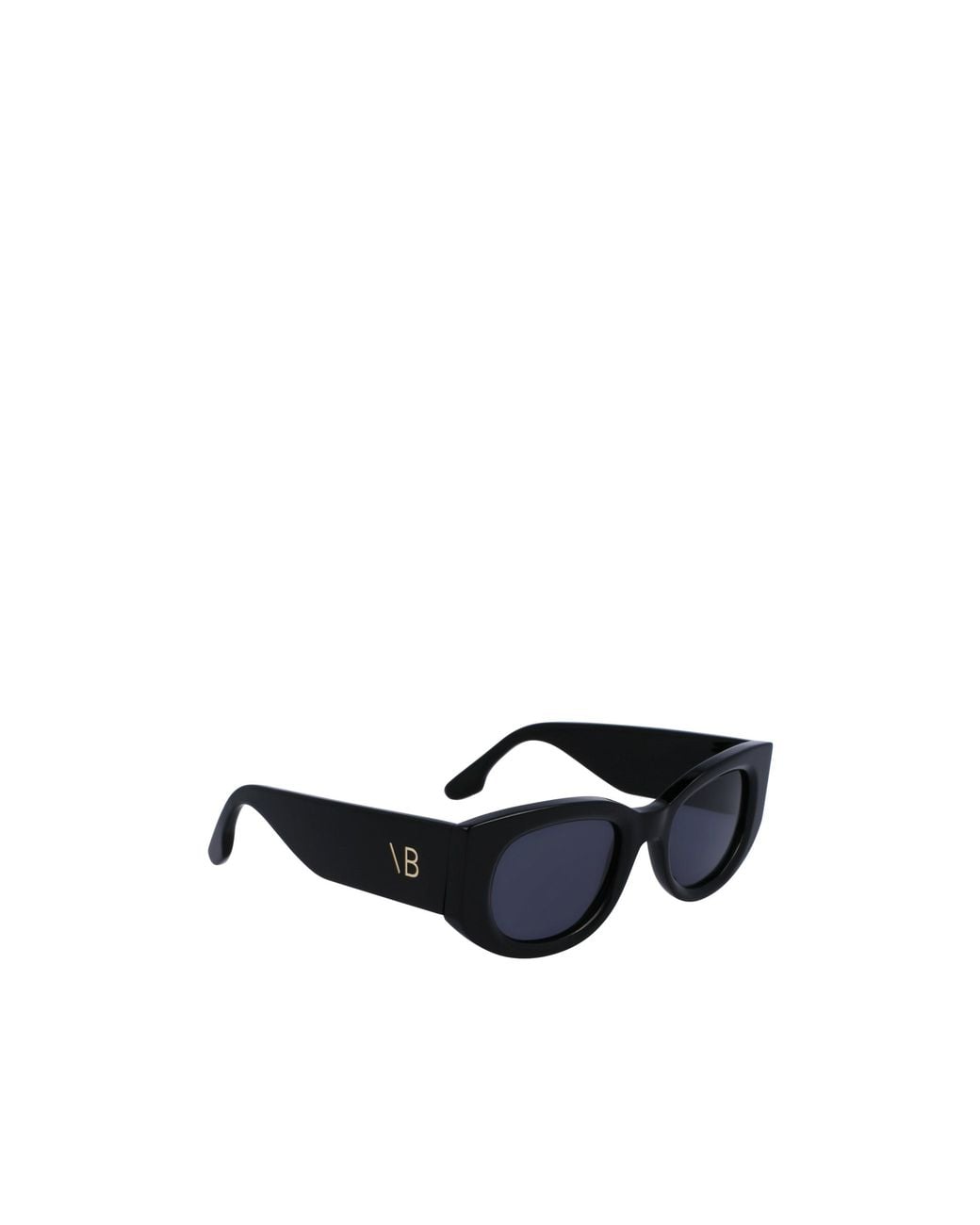 Victoria Beckham Blue Oval Frame Sunglasses