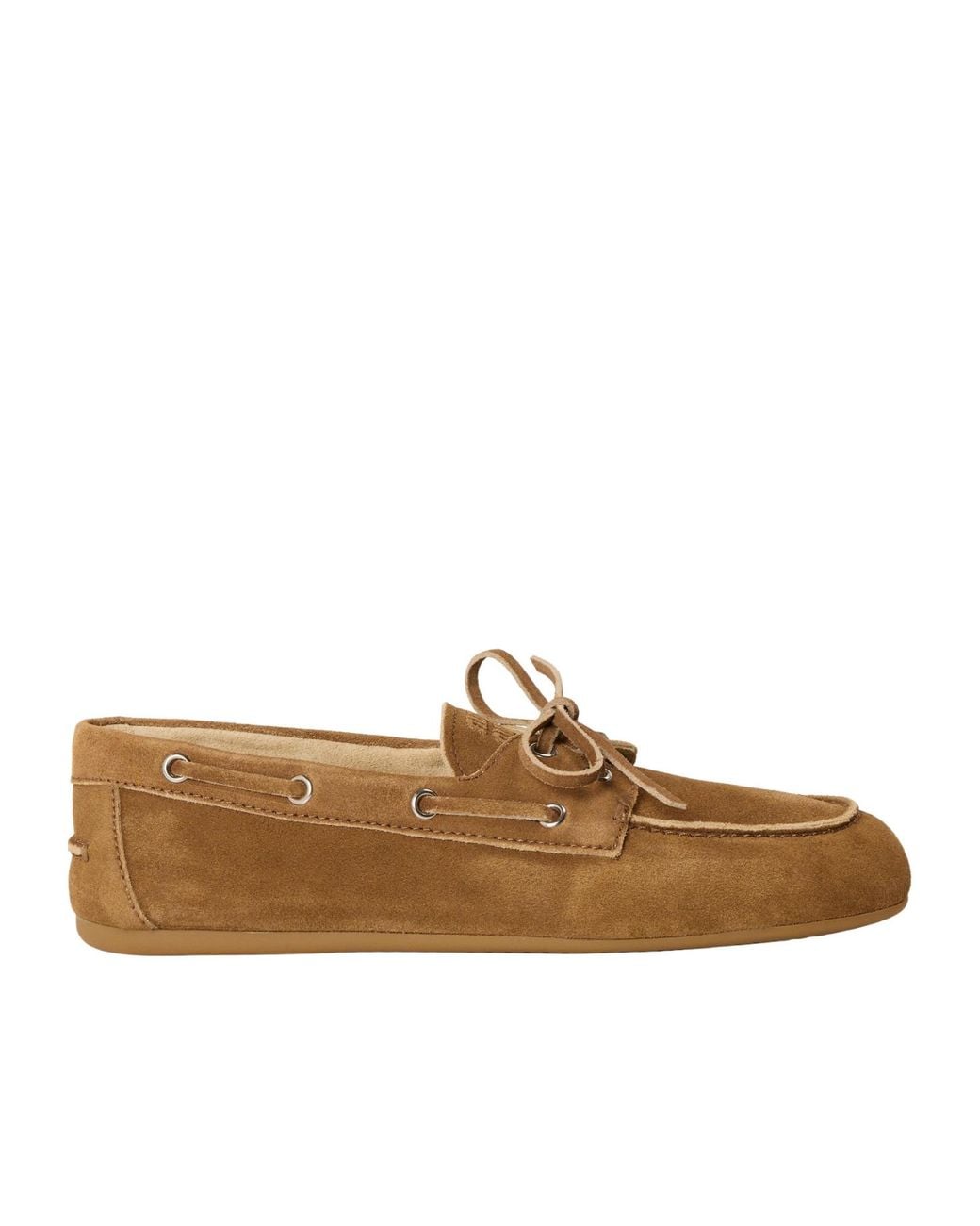 Miu Miu Brown Boat Shoes