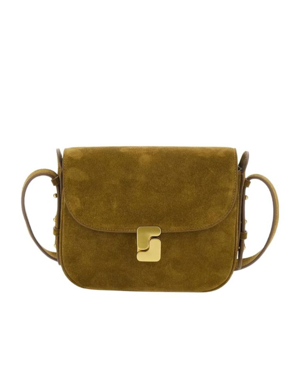 Soeur Green Bellimin Flap Shoulder Bag