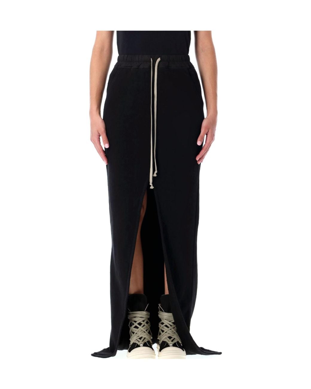 Rick Owens Black Phleg Pillar Skirt